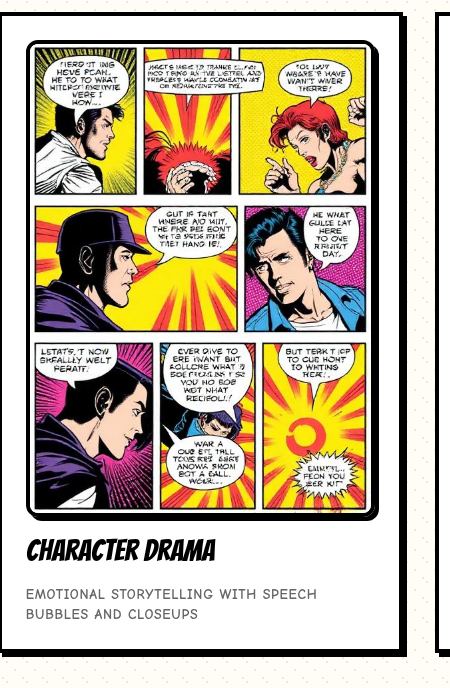 Comic Builders — character drama panel example